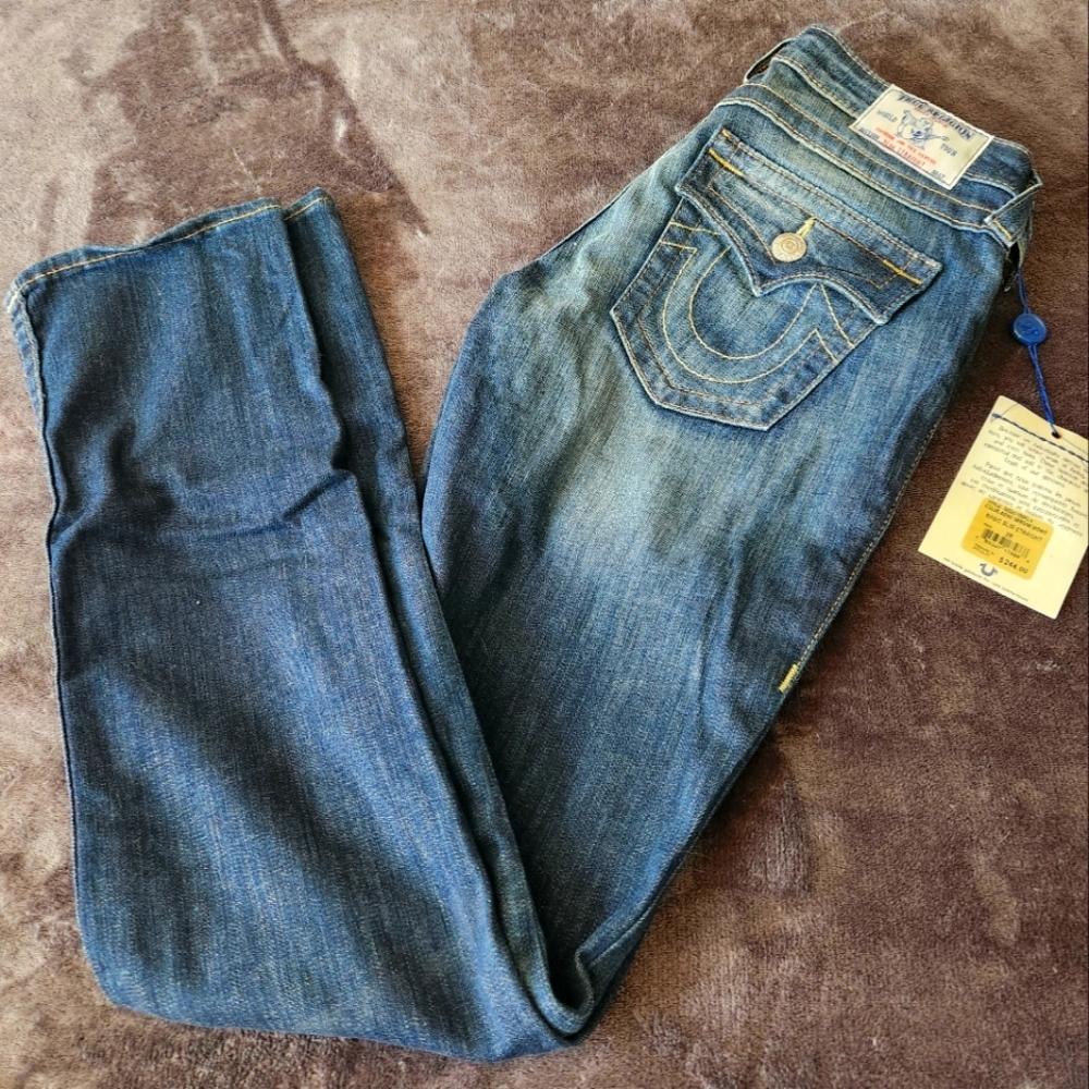 Brand New True Religion Slim Straight Jeans